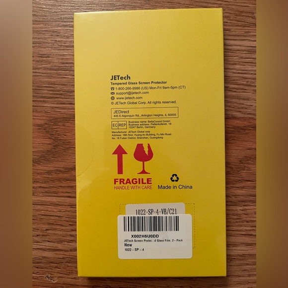 JETech Tempered Glass Screen Protector—iPhone 11 Pro/XS/X - Picture 2 of 2